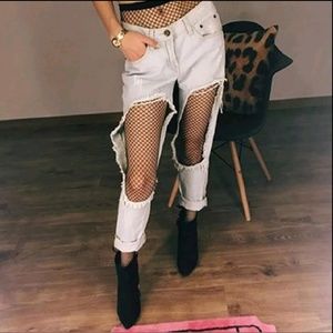 ☆High Wasited Fishnet Stockings ☆ FREE GIFT!!!